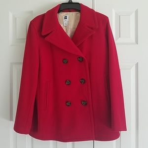 Gap Red Peacoat